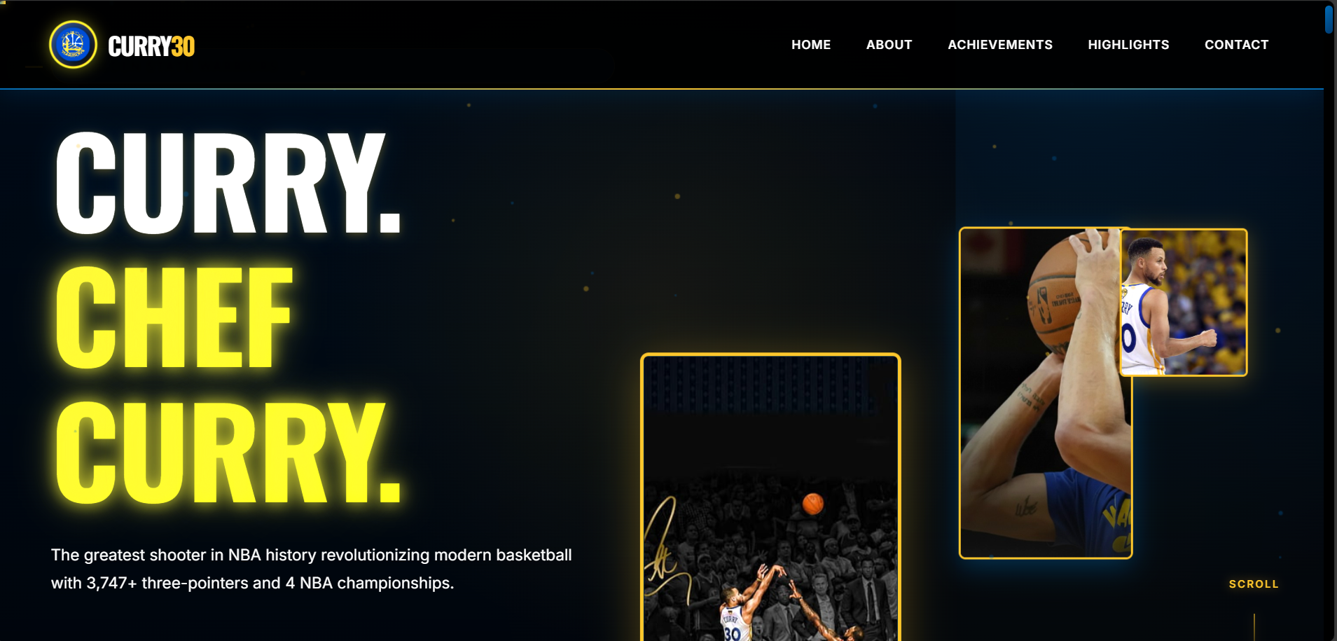 Curry Page - Landing Page